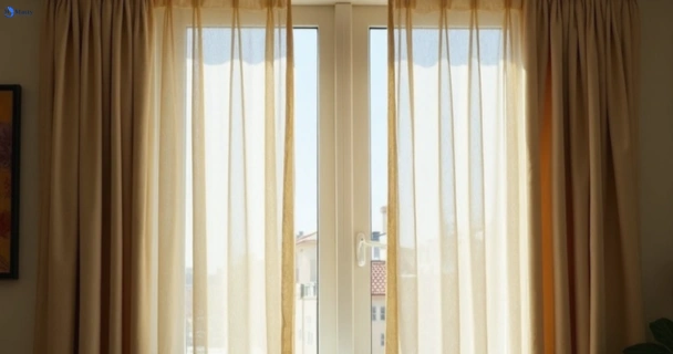 Dull dusty drapes in cannon-hill before professional cleaning